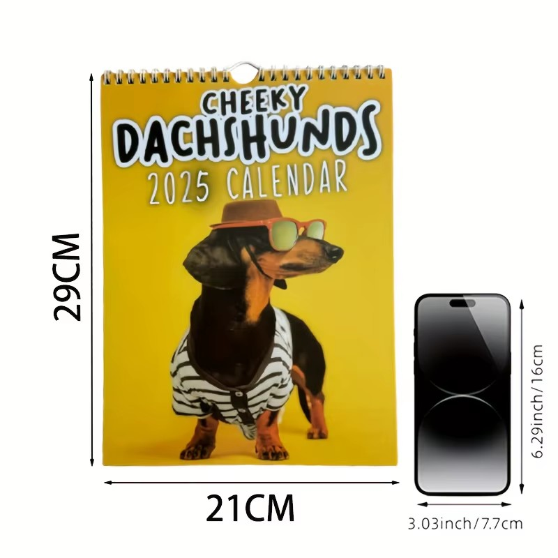 Cheeky Dachshunds 2025 Calendar