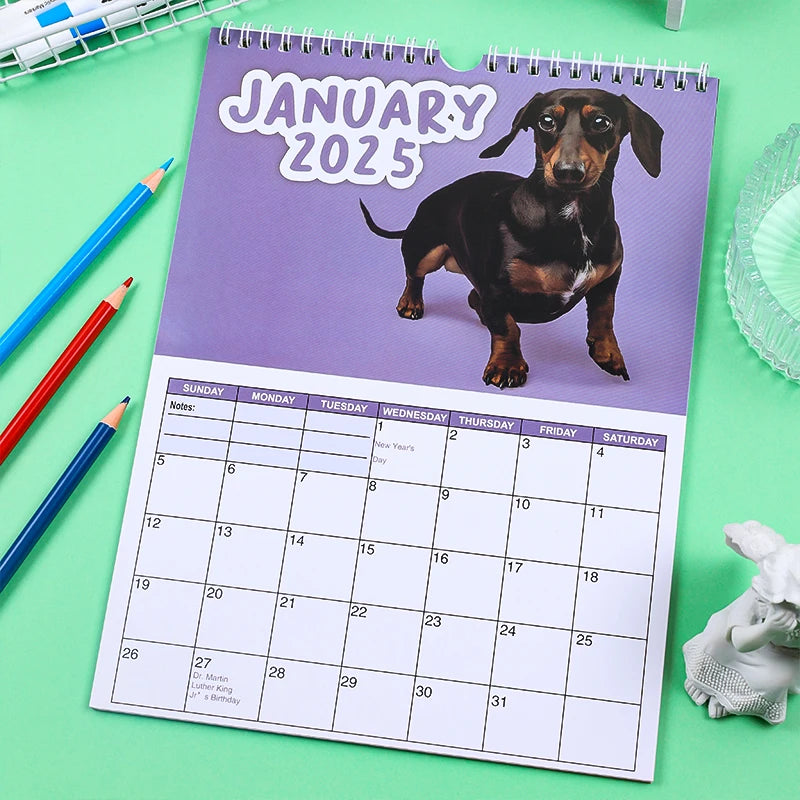 Cheeky Dachshunds 2025 Calendar