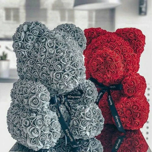 Eternal Rose Teddy Bear Gift (40cm)