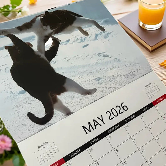 2026 Funny Kung Fu Cat Calendar