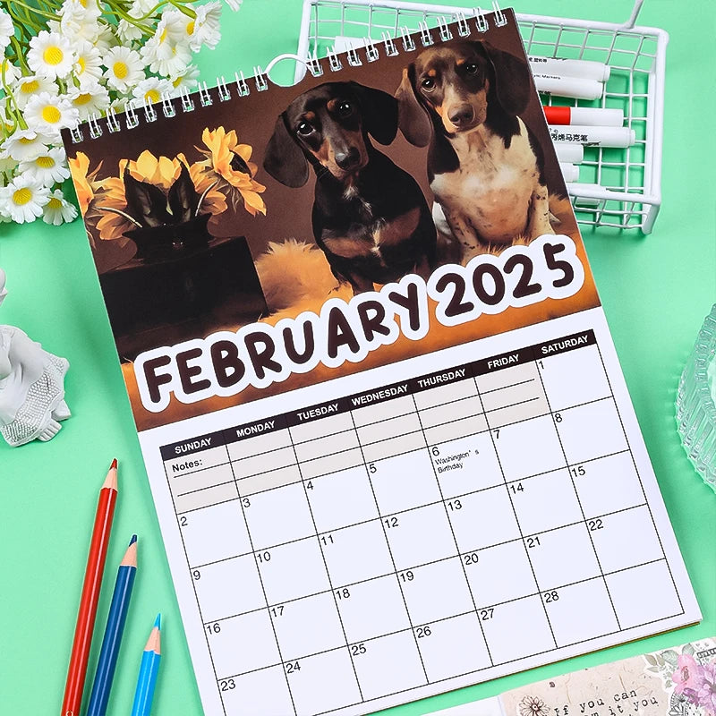 Cheeky Dachshunds 2025 Calendar