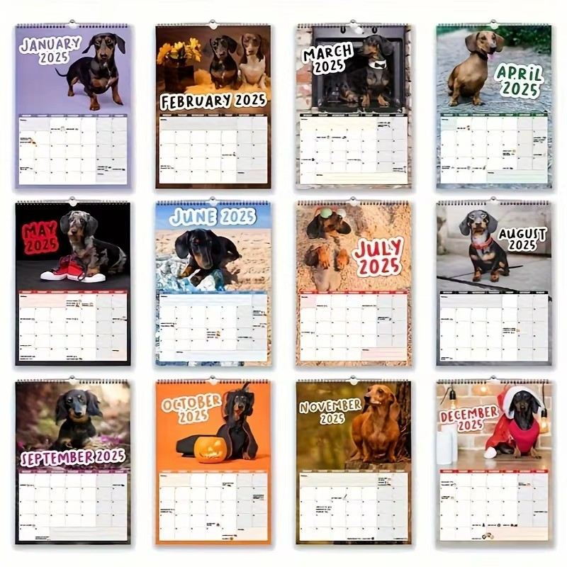 Cheeky Dachshunds 2025 Calendar