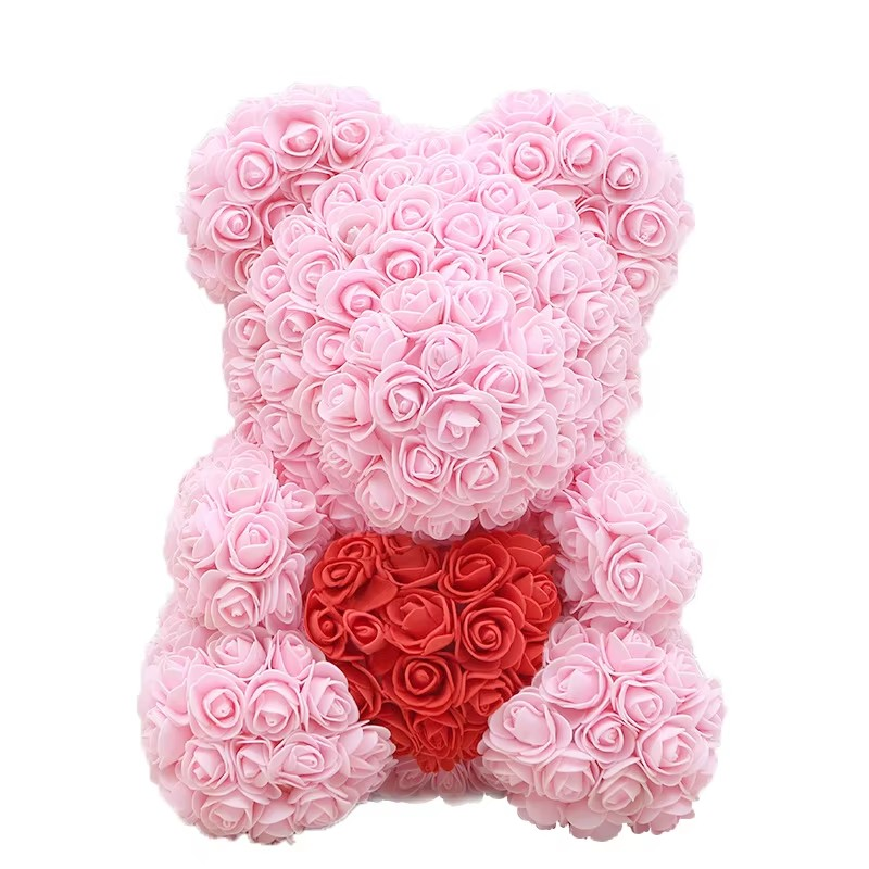 Eternal Rose Teddy Bear Gift (40cm)