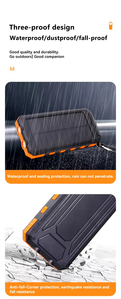 Portable Fast Charging Solar Power Bank