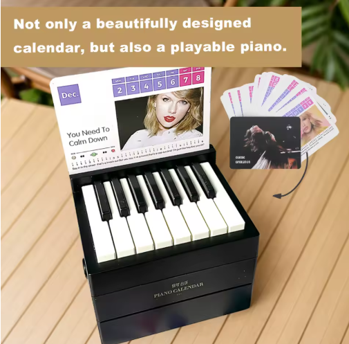 Mini Playable Piano Calendar 2025 With Taylor Swift Music Tunes