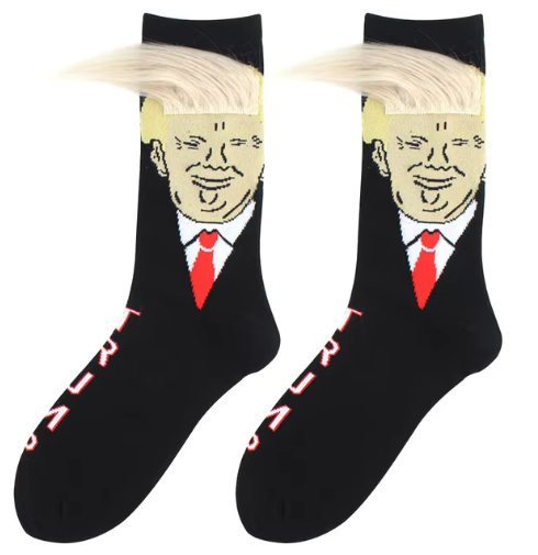 President Trump Funny 3D Hair Ugly Socks