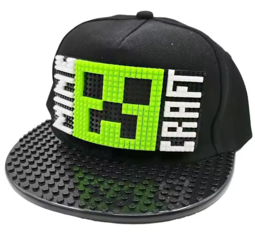 Minecraft Pixel Style Snapback Baseball Cap