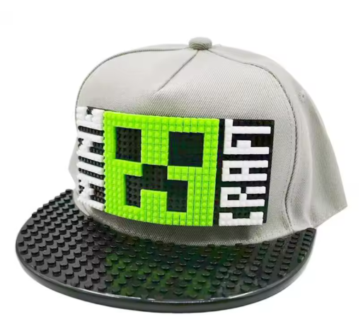 Minecraft Pixel Style Snapback Baseball Cap