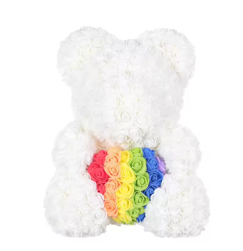Eternal Rose Teddy Bear Gift (40cm)