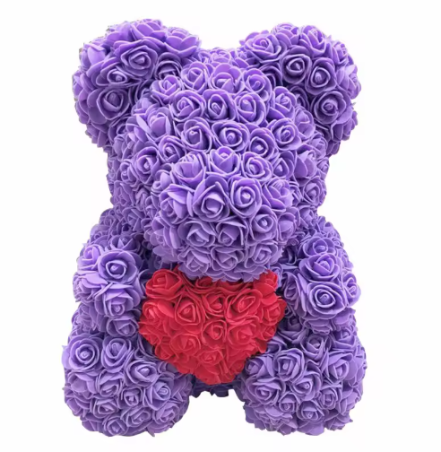 Eternal Rose Teddy Bear Gift (40cm)