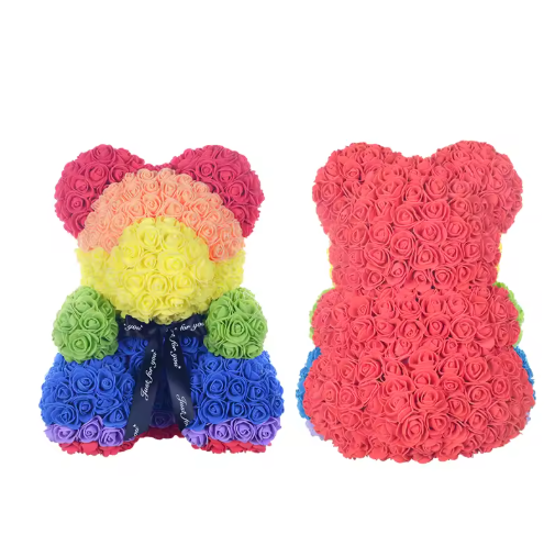 Eternal Rose Teddy Bear Gift (40cm)