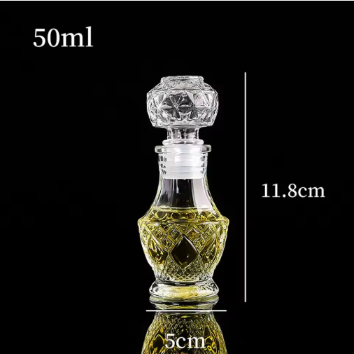 Mini Whiskey Liquor Glass Bottle 50ml