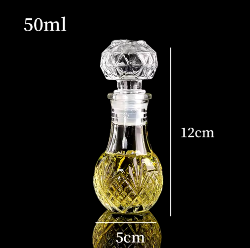 Mini Whiskey Liquor Glass Bottle 50ml