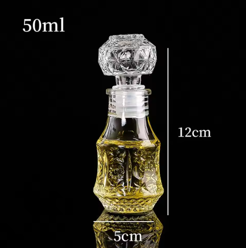 Mini Whiskey Liquor Glass Bottle 50ml