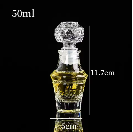 Mini Whiskey Liquor Glass Bottle 50ml