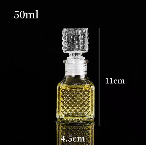 Mini Whiskey Liquor Glass Bottle 50ml