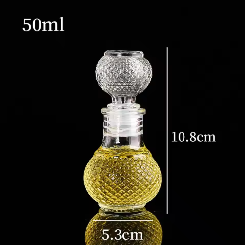 Mini Whiskey Liquor Glass Bottle 50ml