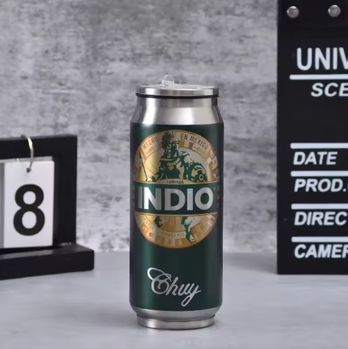 Beer Can Stainless Steel Insulated Tumbler Cup - 500ML