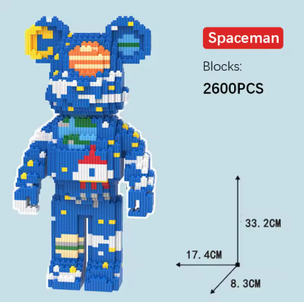DIY Building Blocks Bearbrick Model Kids Toy