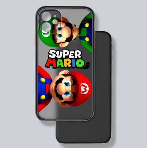 Super Mario Bros Translucent Phone Case For iPhone 13, 14, 15, 16