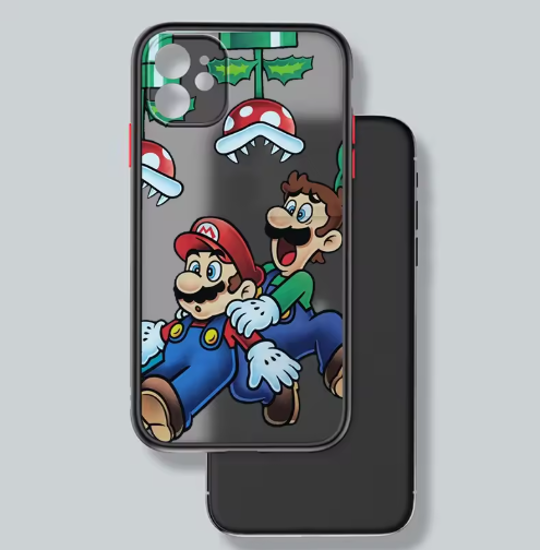 Super Mario Bros Translucent Phone Case For iPhone 13, 14, 15, 16