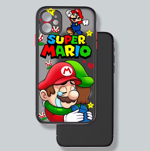 Super Mario Bros Translucent Phone Case For iPhone 13, 14, 15, 16