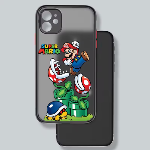Super Mario Bros Translucent Phone Case For iPhone 13, 14, 15, 16