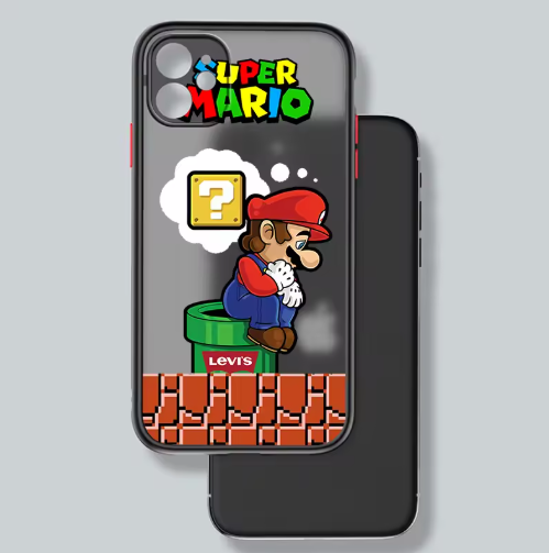Super Mario Bros Translucent Phone Case For iPhone 13, 14, 15, 16