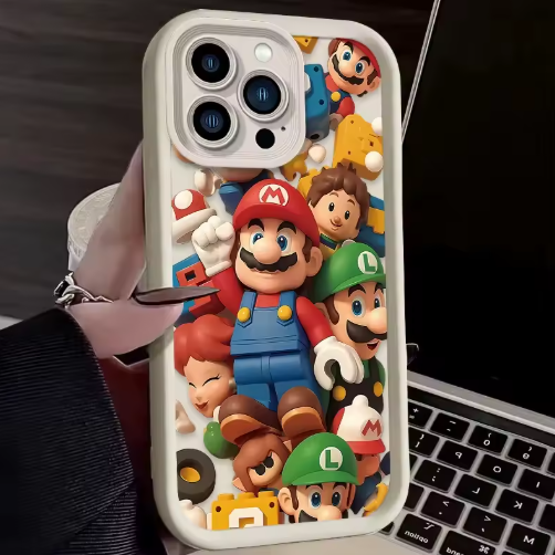Super Mario Bros Shockproof Phone Case For iPhone 14, 15, 16
