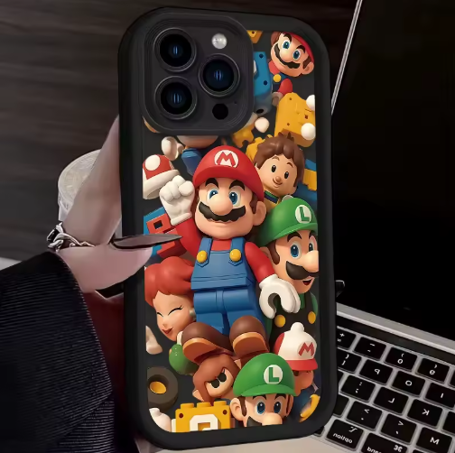 Super Mario Bros Shockproof Phone Case For iPhone 14, 15, 16