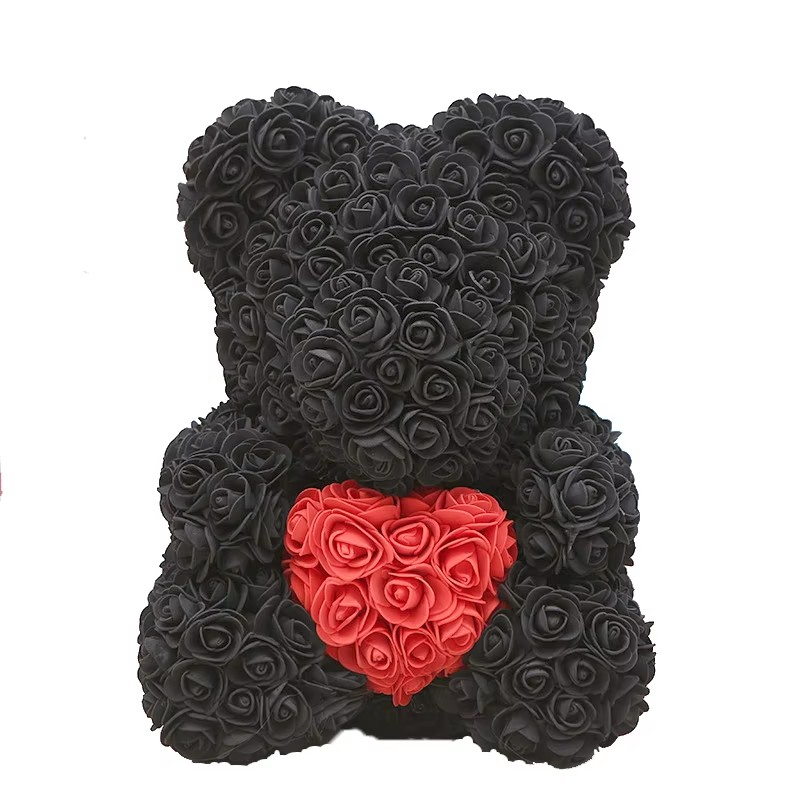Eternal Rose Teddy Bear Gift (40cm)