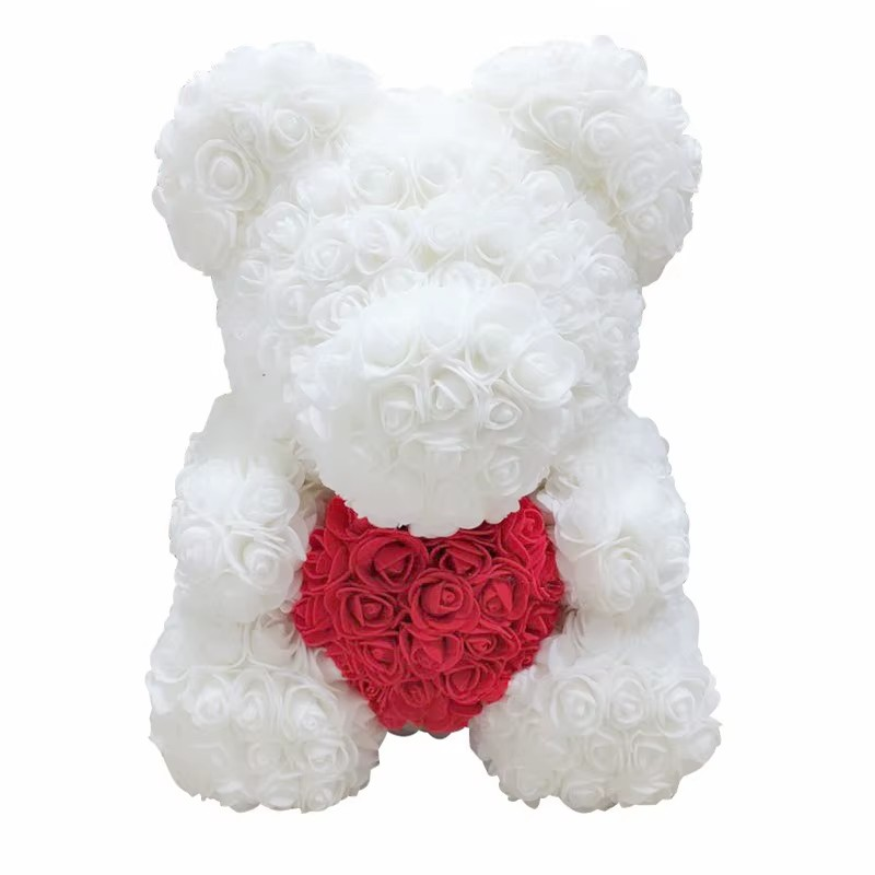 Eternal Rose Teddy Bear Gift (40cm)