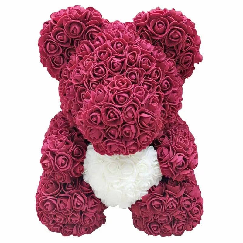 Eternal Rose Teddy Bear Gift (40cm)