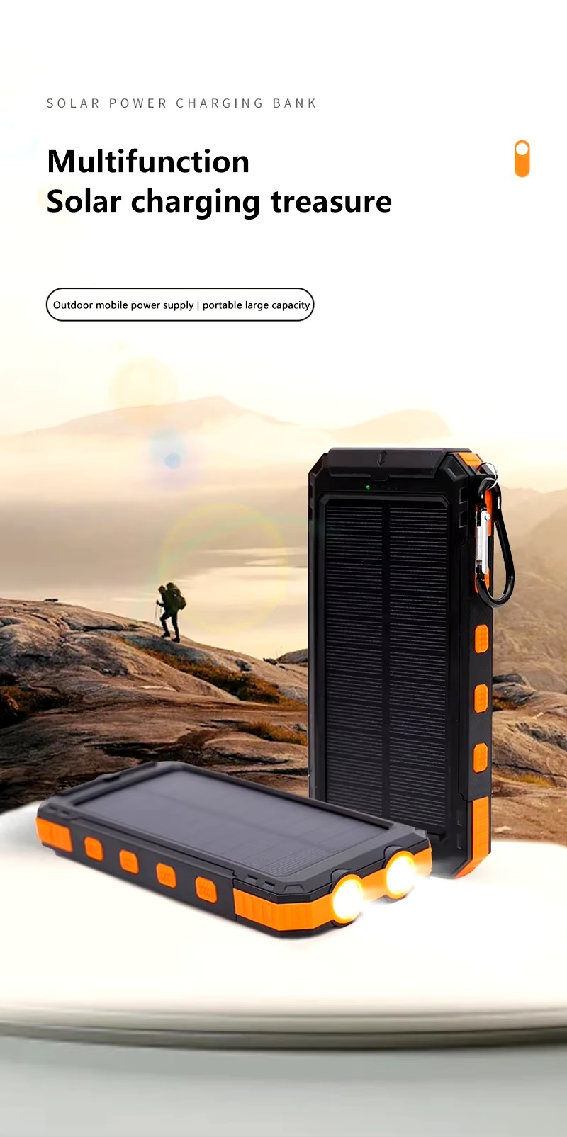 Portable Fast Charging Solar Power Bank