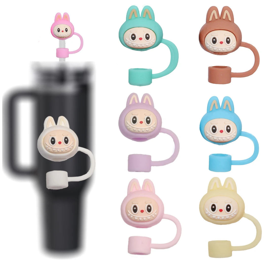 Kawaii Little Monsters Straw Cover Plug For Tumblers