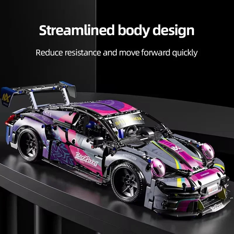 1611 Pcs Building Blocks Toy Model - 911 GT2 RS