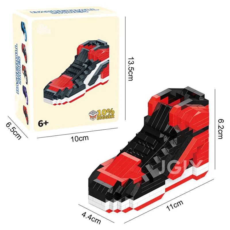DIY Basketball Sneaker Shoes Building Blocks 518 Pcs
