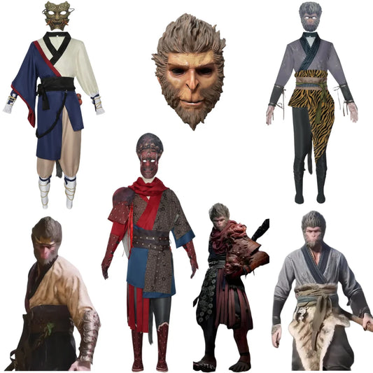 Black Myth Wukong Halloween Costume Cosplay Set