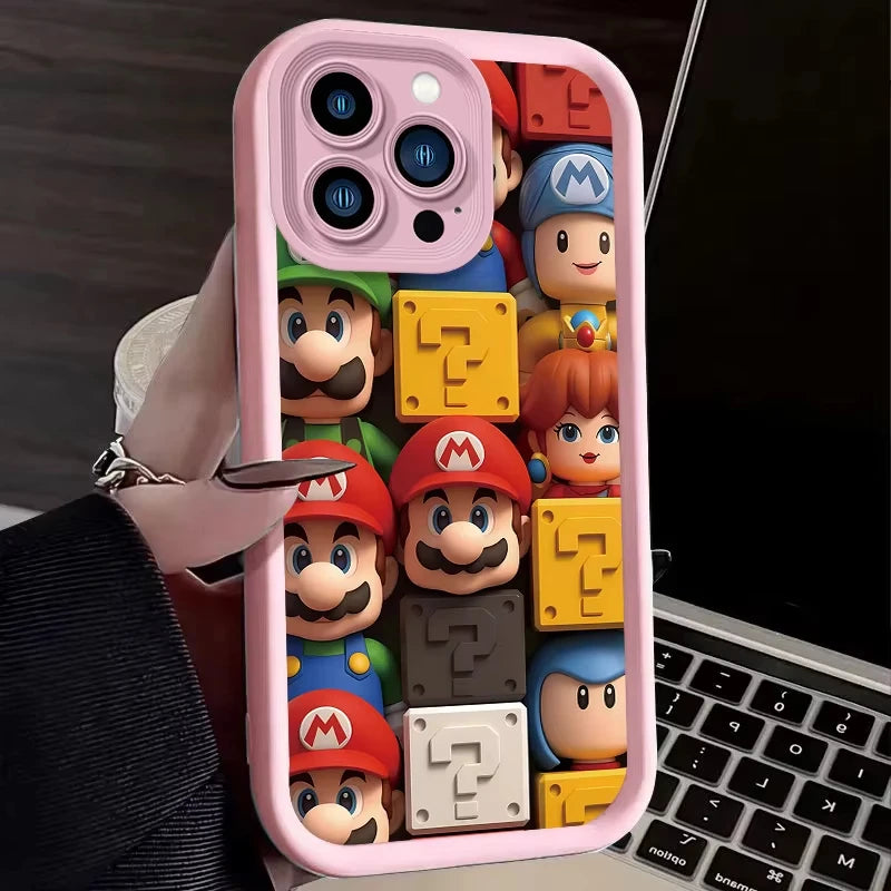 Super Mario Bros Shockproof Phone Case For iPhone 14, 15, 16