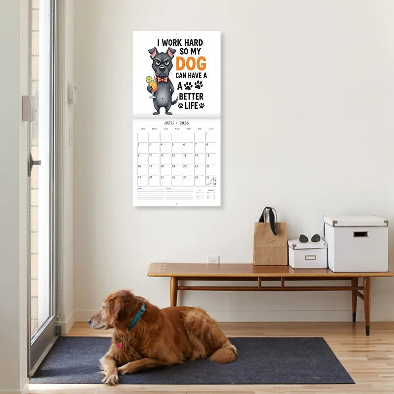Sarcastic Funny Dogs 2026 Calendar