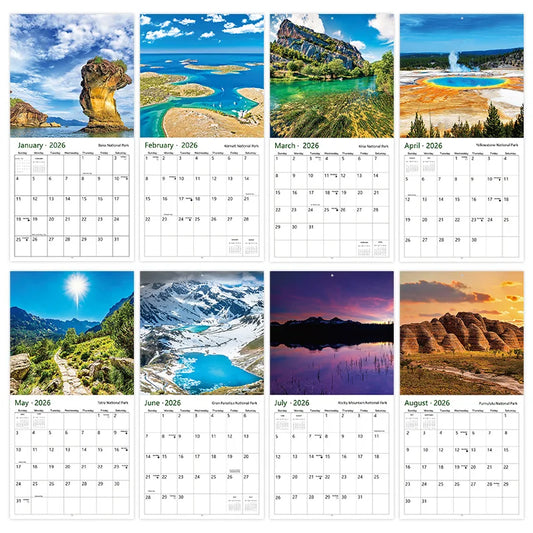 National Parks 2026 Calendar