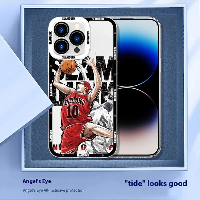 Slam Dunk Anime Phone Case For iPhone 14, 15, 16