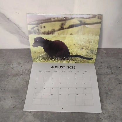 2025 Dogs Pooping in Beautiful Places Wall Calendar