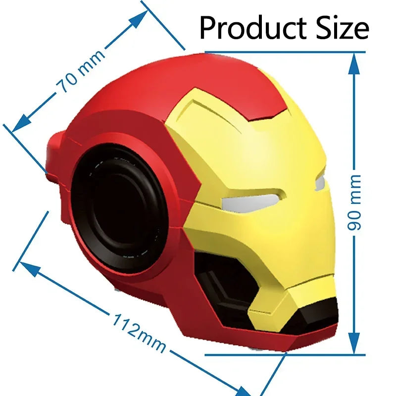 Iron Man Bluetooth Wireless Speaker With Subwoofer