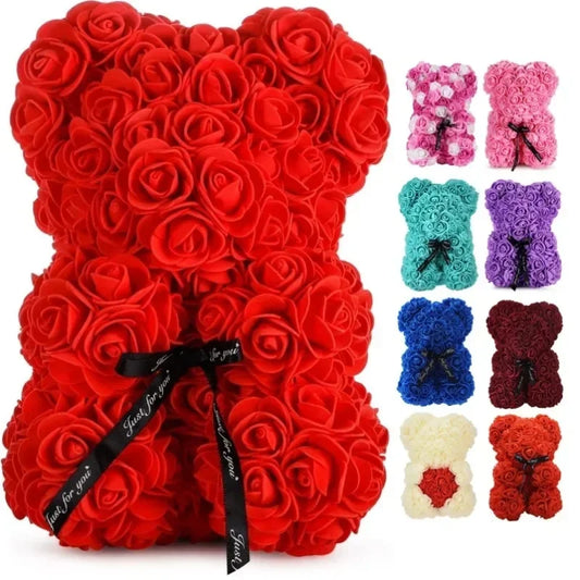 Eternal Rose Bear Gift (25cm)