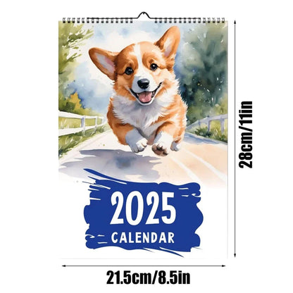 Cute Corgi Arts 2025 Calendar