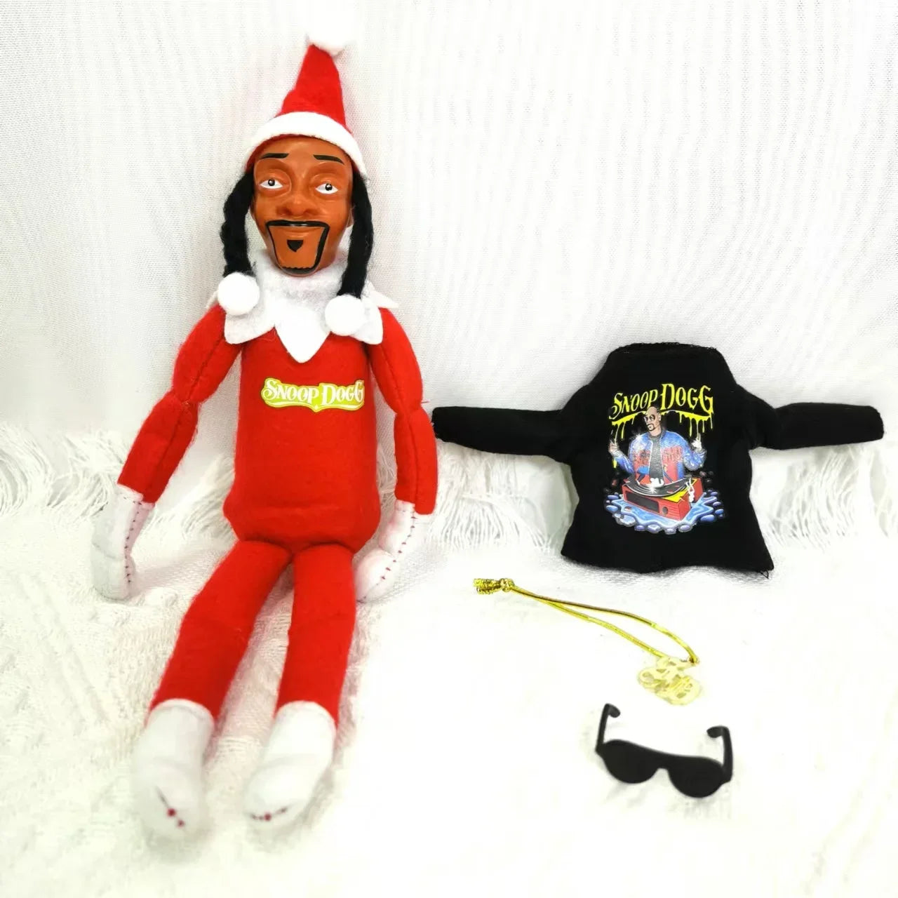 Snoop Dogg On The Stoop Christmas Elf Doll Gift