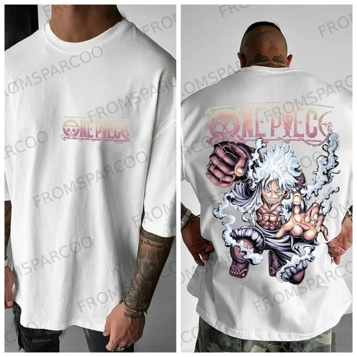 Luffy Sauron One Piece Cotton T-Shirt