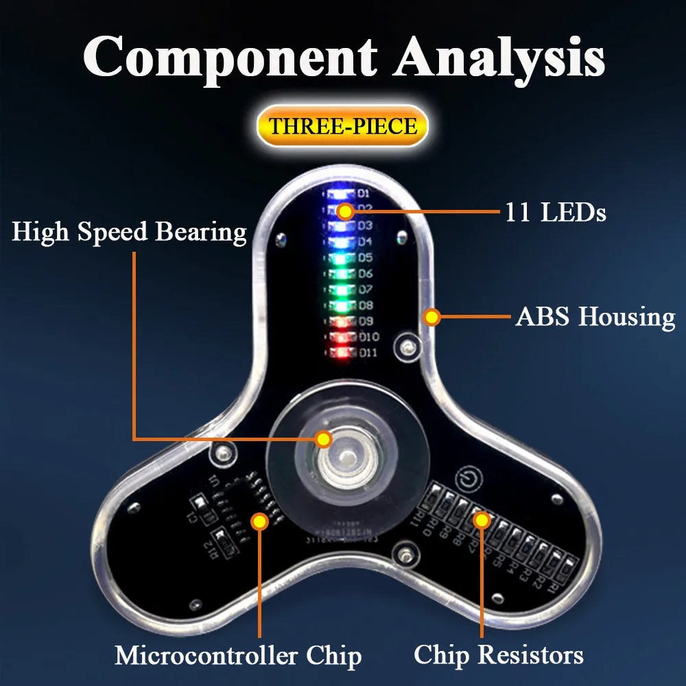 LED Fidget Spinner DIY Kit