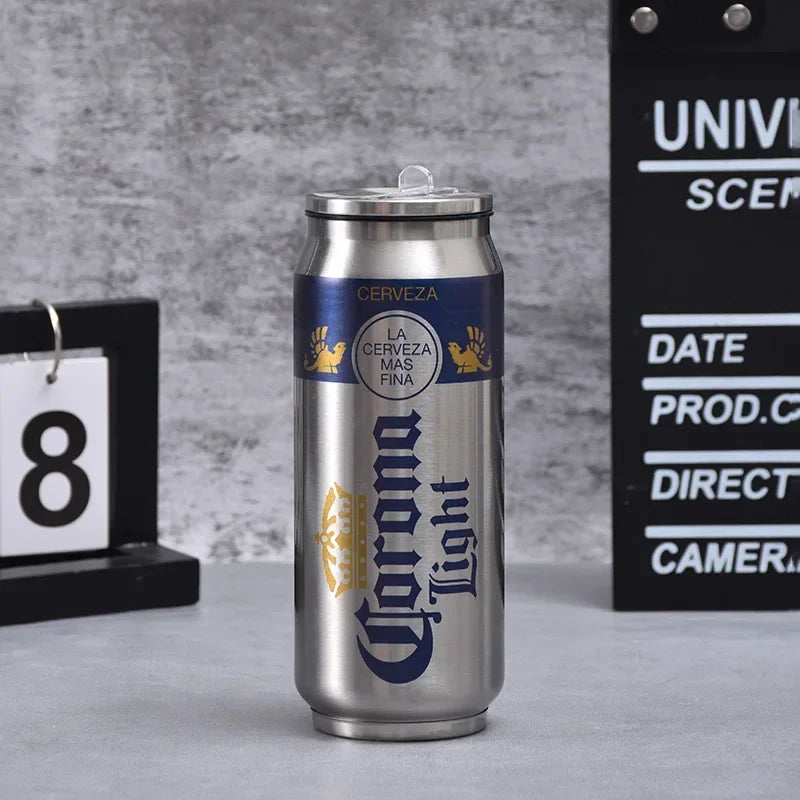 Beer Can Stainless Steel Insulated Tumbler Cup - 500ML